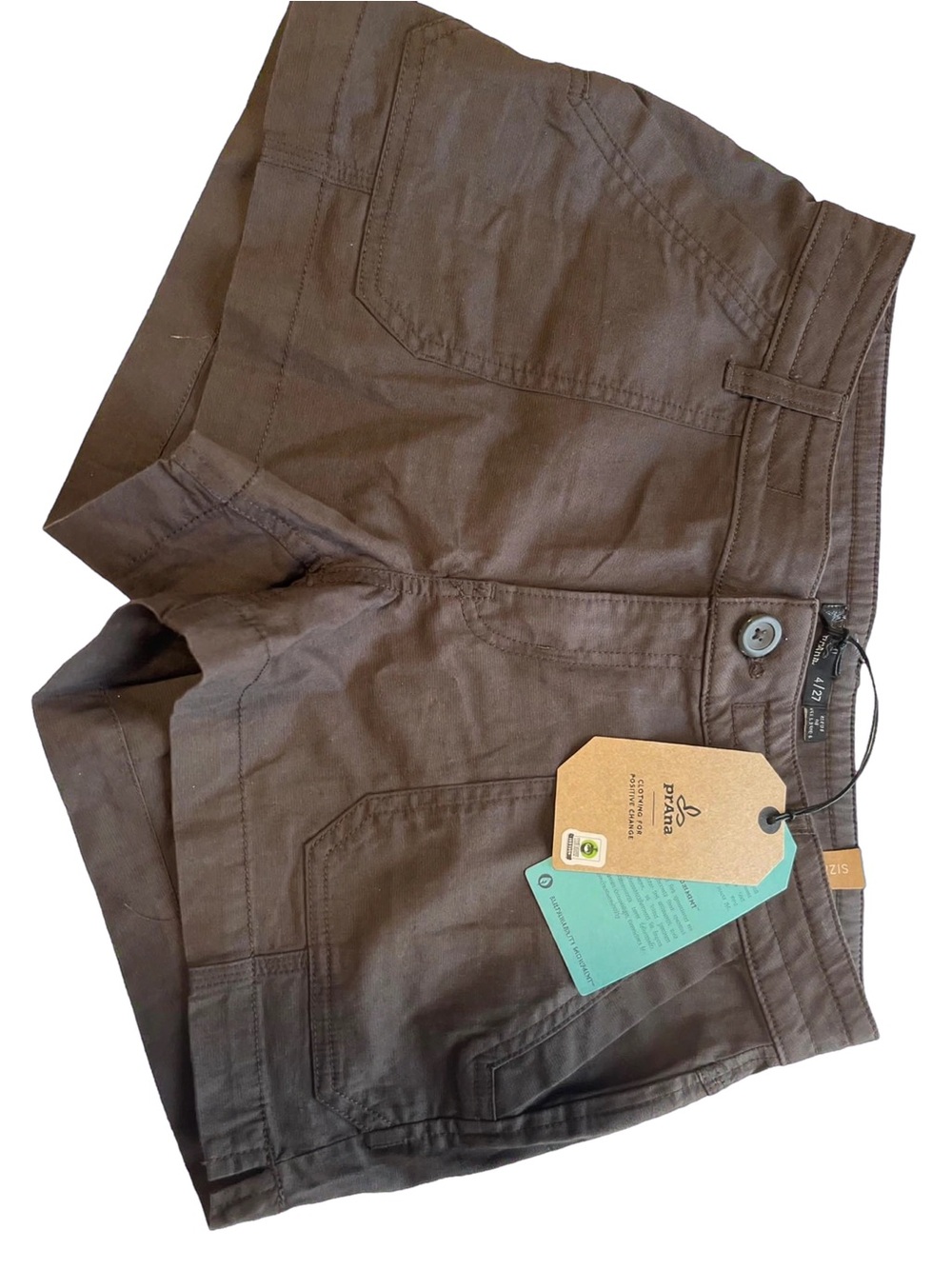Prana Women's Brown Flat Front Shorts